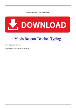 Free mavis beacon typing test practice