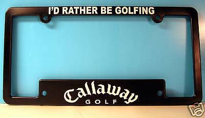 Golf cart license plate frames